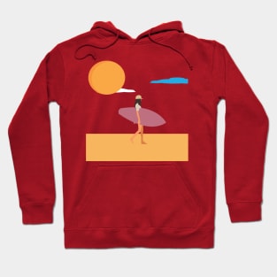 surfing woman Hoodie